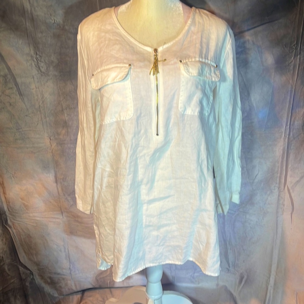 Company By Ellen Tracy Linen Tunic